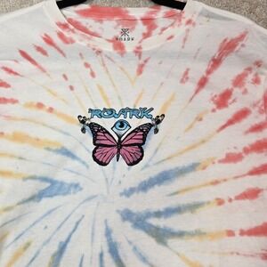 Roark Shirt‎ Mens Small White Tie Dye Seek & Explore Long Sleeve Performance